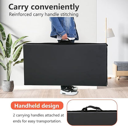 Gymnastics Mat, ‎4x8FT Wrestling Mat, Thick Yoga Mat 2 Inches with Carrying Handles, Tumbling Mat with Sturdy Stitching Waterproof PU Leather Cover, Gymnastics Mats for Tumbling Stretching Yoga