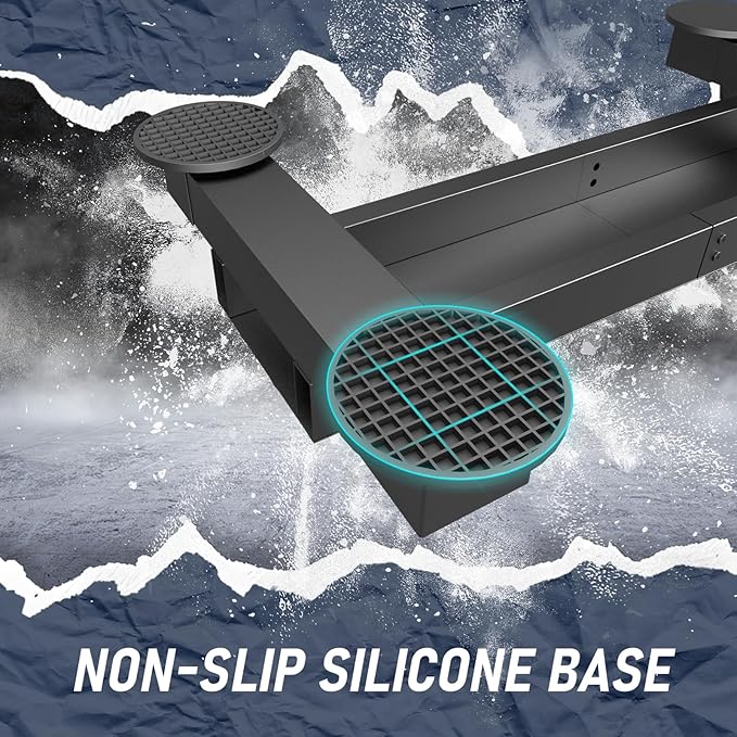 Steel Calf Raise Bar with Modular Design, Standing Calf Raise Machine for Home Gym, Ideal for Calf Stretching, Squat, Foot Stretch, High Capacity Anti-Slip Solid Calf Block