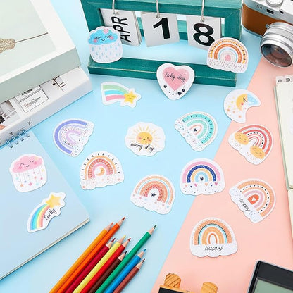 36 Pcs Anxiety Sensory Stickers Mental Health Stickers Fidget Textured Strips Toys Adhesive Tactile Calm Relief Items for Adults Desk School Counselor Classroom(Boho Style)