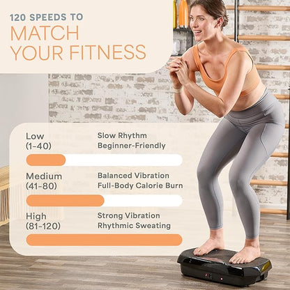 Lifepro Vibration Plate Exercise Machine with Magnetic Acupoints - Full Body Vibration Platform for Beginners and Recovery - Ideal Lymphatic Drainage Massager for Muscle Toning and Overall Fitness