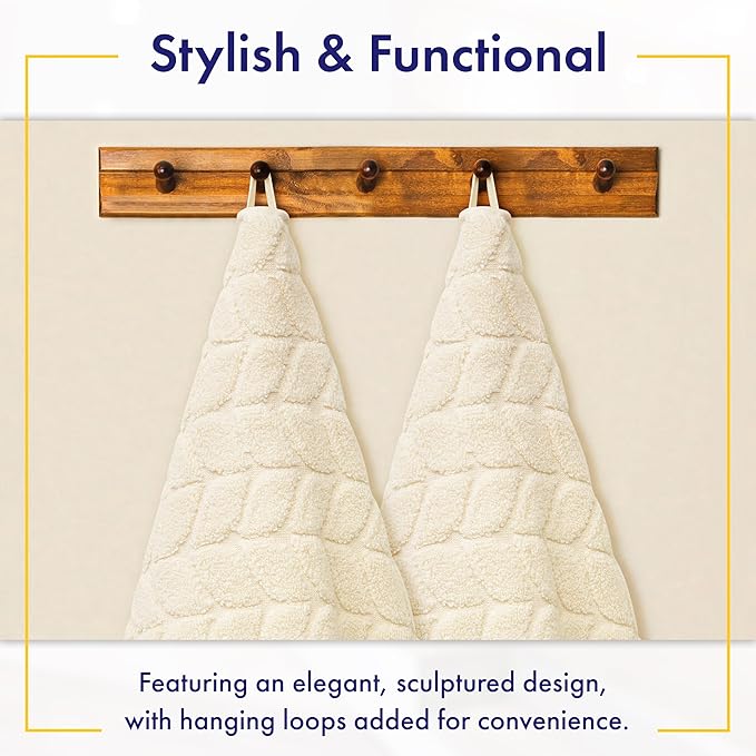 Ultra Soft & Stylish 700 GSM Luxury Bath Towels - 100% Zero-Twist, Long-Staple Cotton - Remarkably Absorbent & Quick Drying - 6 Piece Towel Set (Papyrus)