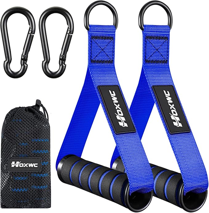 Cable Handles Gym Equipment, Heavy Duty Resistance Band Handles, Replacement Exercise Handles for Cable Machine, Pulley System, Strength Trainer, Pull Down Workout, Home Gym Cable Attachments