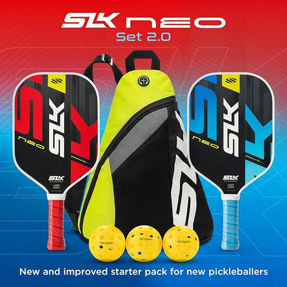 Selkirk Sport SLK Pickleball Paddles Set of 2 | Designed in The USA | Choose The SLK Neo Graphite, SLK Neo Fiberglass Pickleball Set or SLK Atlas Pickleball Bundle