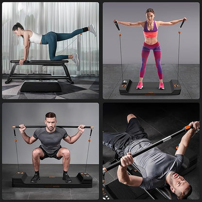 SQUATZ Apollo Board Mini: 150lb Resistance Smart Cable Machine, Functional Trainer for Full Body Workouts, Full Body Strength, Digital Home Gym Equipment with Free App Includes Accessories, Orange