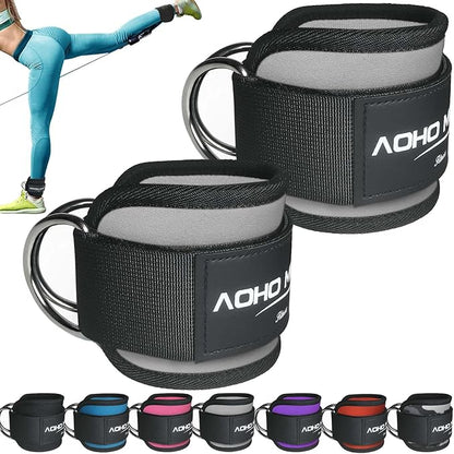 Ankle Strap for Cable Machine Attachments, Gym Accessories for Women and Men, Neoprene Ankle Cuffs for glute Kickback, Leg Workouts ande Booty Hip Abductors Exercise