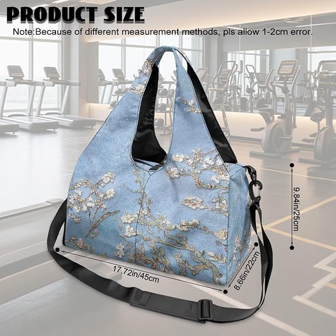 Yoga Mat Bag for Women Men Large Carryall Tote with Adjustable Shoulder Strap for Gym Yoga Travel Pilates Office