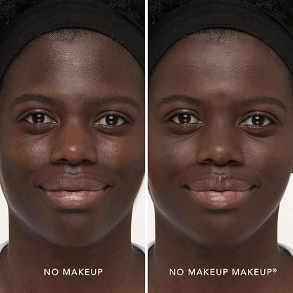 Long-Lasting Lightweight Foundation & Brush Duo | Cruelty-Free, Fragrance-Free, Buildable, Transfer-Proof Liquid Makeup (Deep)