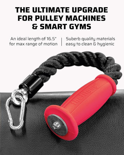 Precision Cable Duo - Ergonomic Single Tricep Rope & Squat Knee Attachment for Targeted Lower & Upper Body Training