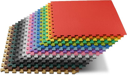 We Sell Mats – ½ Inch Thickness Multipurpose EVA Foam Floor Tiles – Interlocking Floor Mat for Indoor Gym, Playroom, and Home Use