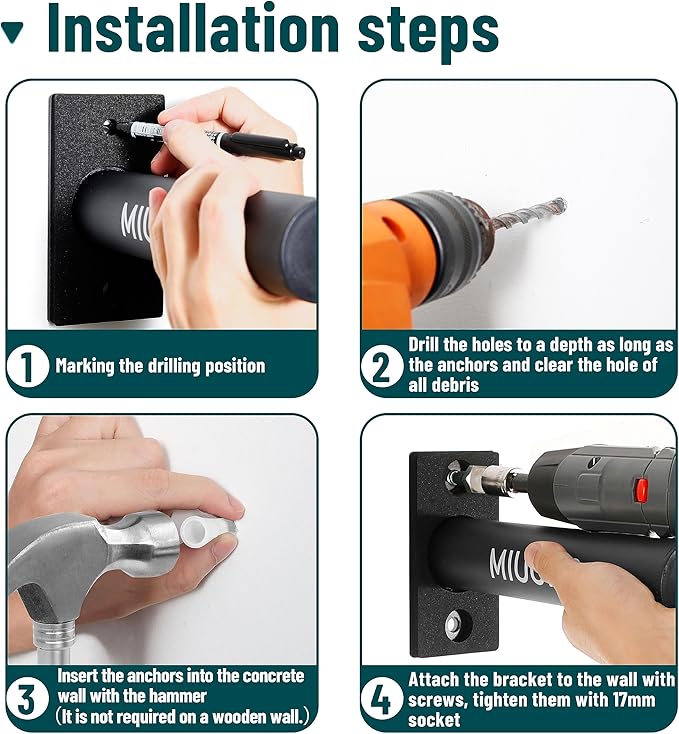 Weight Plate Holder, Wall Mounted Weight Rack Storage for Weight Plates, Home Gym Organizer