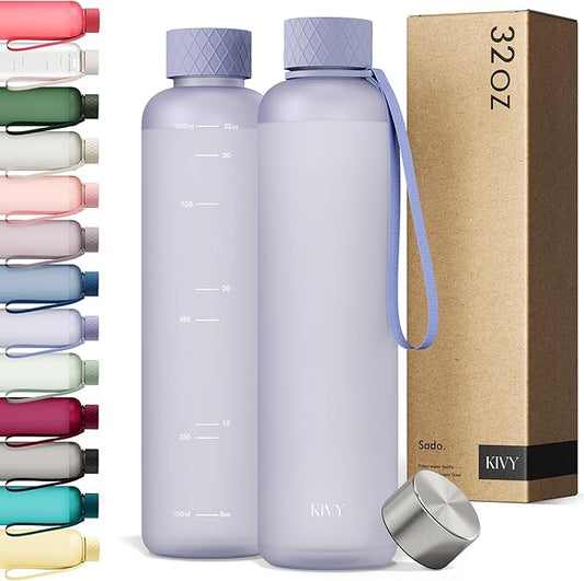KIVY Tritan Water Bottle 2nd Generation (Light Blue, 32oz)