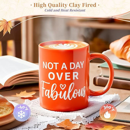 13PCS Fall Gifts Orange Gifts for Women,Thank You Birthday Baskets for Women Wife Mom Sister Friend Girlfriend Teacher Get Well Self Care Package Graduation,Sympathy,Retirement