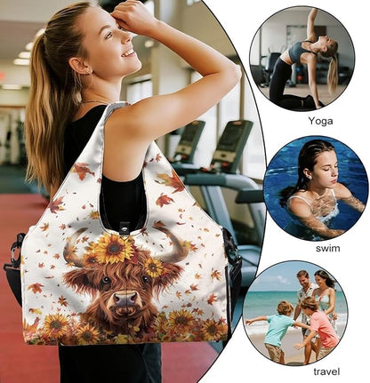 Yoga Mat Bag for Women Men Large Carryall Tote with Adjustable Shoulder Strap for Gym Yoga Travel Pilates Office