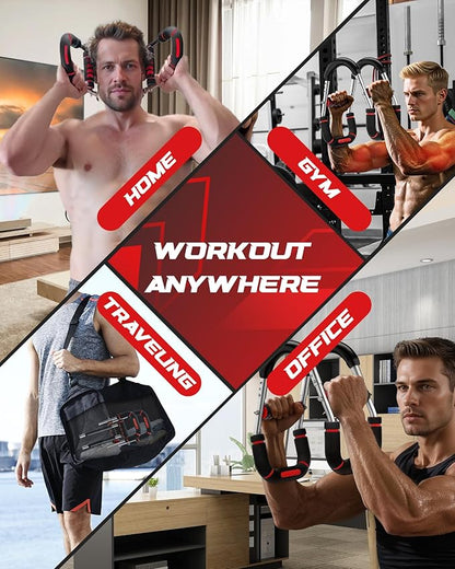 2025 Pro Twister Arm Trainer, Adjustable Power Twister Bar, Chest Shoulder Arm Workout Equipment, Portable Detachable Upper Body Fitness Machine for Home & Gym