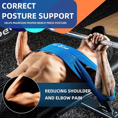 MANUEKLEAR Bench Press Band, Sling Bench Press Band for Men and Women Power Weight Lifting Fitness - Push Up Exercise Assistance Bench Block Increase Strength Gym Workout Equipment