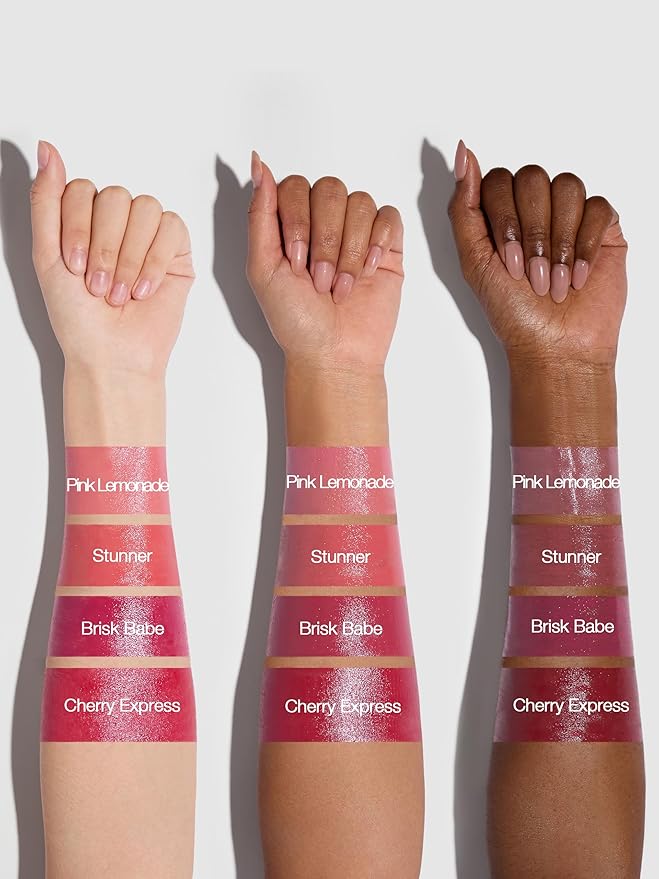 SHEGLAM Glass Glow Blush Stick Cream for Cheek and Lip, Waterproof Hydrating Tinted Solid Moisturizer Blendable Natural Grow Nude Face Blush Makeup-Brisk Babe