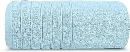 Tens Towels Pack of 1 Jumbo Bath Sheet 40 x 80 Inches, Extra Large & Light Weight, Quicker to Dry, 100% Cotton, Super Soft & Absorbent, Perfect to Wrap Yourself in, Sky Blue