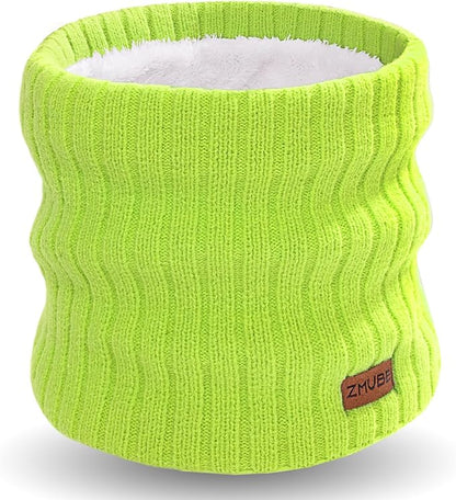 Neck Warmer Gaiter, Winter Fleece Lined Face Mask Scarf for Men Women, Thick Warm Cold Weather Running Ski Neck Cover