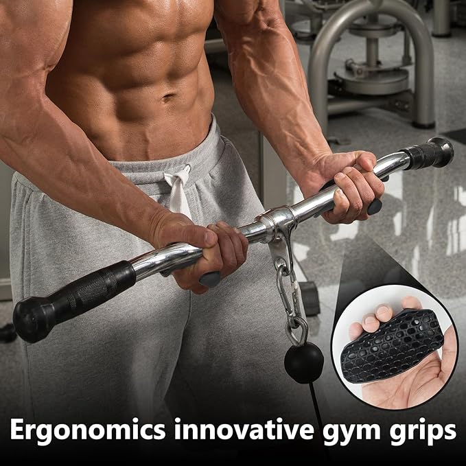 Rubber Gym Grips Fingerless Workout Gym Gloves, Workout Grip for Men Women Crosstraining Hand Palm Protection, Weight Lifting Grips for Bodybuilding, Deadlifts
