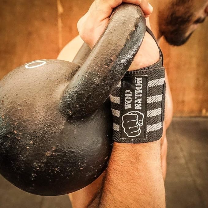 WOD Nation Wrist Wraps for Weightlifting & Strength Training – Professional Gym Straps w/Thumb Loop for Men & Women