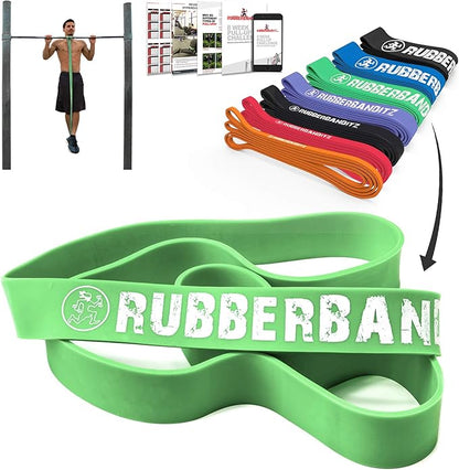 Rubberbanditz Pull Up Assist Resistance Bands Heavy Duty Loop Exercise Workout Bands for Powerlifting, Mobility, and Stretching