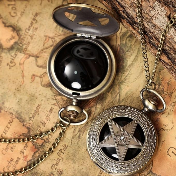 Scrying Mirror Natural Black Obsidian Mirror for Witchcraft Supplies, Witch Gifts, Divination, Pentagram Altar