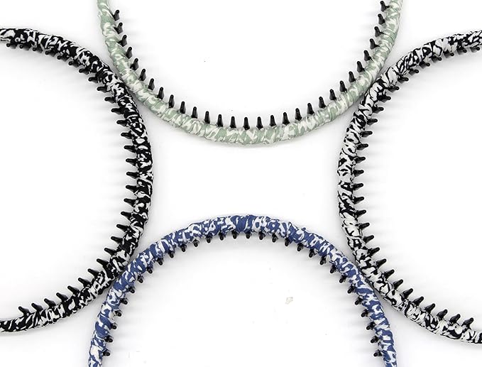 plastic headbands for women, fashion hair accessories headband with teeth Suitable Daily Use,Spa,Parties and yoga (pack of 4)