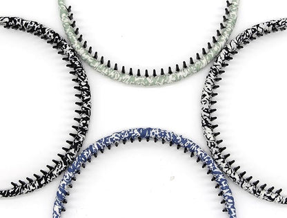 plastic headbands for women, fashion hair accessories headband with teeth Suitable Daily Use,Spa,Parties and yoga (pack of 4)