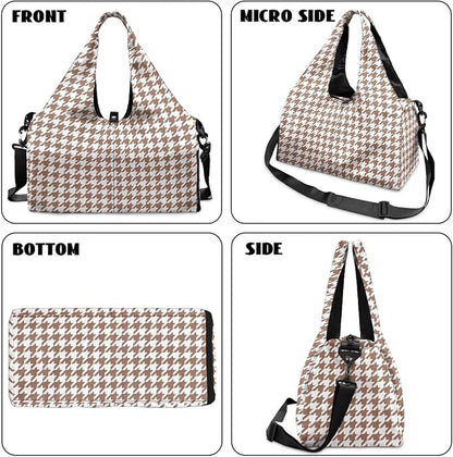 Yoga Mat Bag for Women Men Large Carryall Tote with Adjustable Shoulder Strap for Gym Yoga Travel Pilates Office