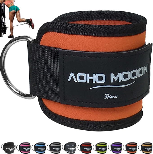 Comfortable Adjustable Ankle Straps for Cable Machines Women, Gym Workout Leg Strap, Glute Cuff, Ankle Cuffs for Glute Workouts, Foot Straps for Kickback, One Size Fit All