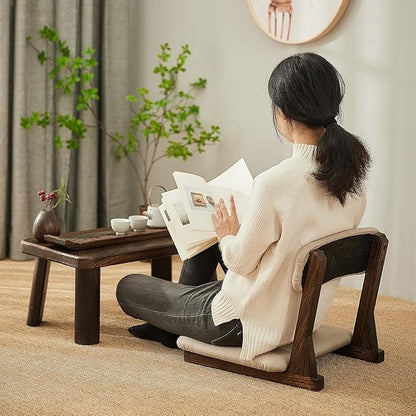 Meditation Chair with Back Support,Japanese Floor Chair,Back Jack for The Floor,Floor Seating,Tatami Floor Seats