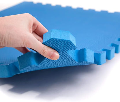 IncStores Fitness Foam Flooring Tiles | Low-Profile Interlocking Foam Tiles for Lightweight Floor Protection in Your Home Gym, Playroom, and More