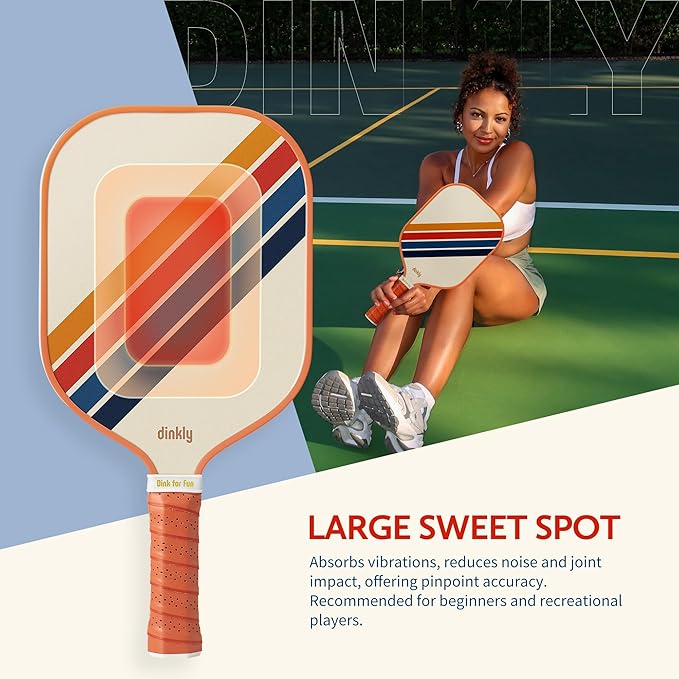 Pickleball Paddles Set of 2/4- USAPA Approved Graphite/Fiberglass Pickleball Racket, 2 Pickleball Rackets, 4 Balls and 1 Portable Carry Bag, Aesthetic Pickle Ball Set for Men Women Beginners