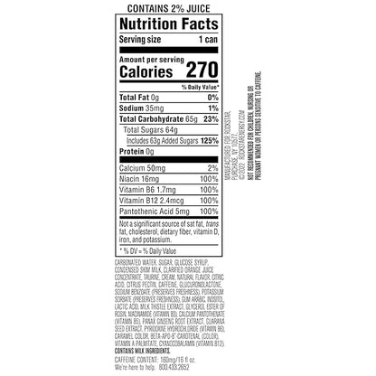 Rockstar Energy Drink Boom Whipped Orange, 16 Fl Oz (Pack of 12)