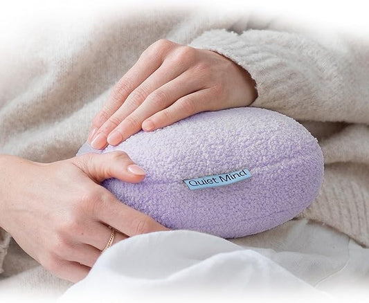 Quiet Mind 1.5 lb Weighted Stress Squeeze Ball – Lavender Scented Soft Squishy Fidget Gadget for Adults –Help Relieve Stress, Anxiety, Tension-Promotes Focus, Clarity - Sensory Ball for Home or Office