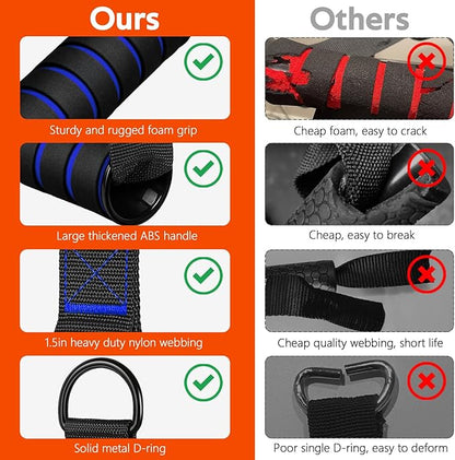 WALITO Exercise Handles, Replacement Cable Machine Attachments for Home Gym Equipment, Pulley System, Pilates, Resistance Bands, Strength Trainer, Heavy Duty Working Out Handles