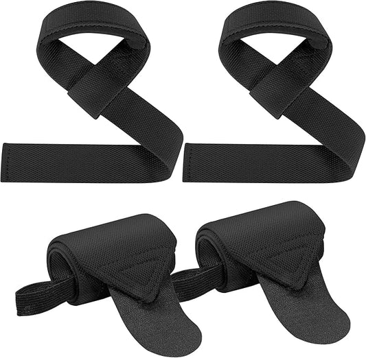 Lifting Straps Wrist Wraps Weightlifting Training: Heavy Duty Gym Support for Men Women Boost Grip Wrist Stability