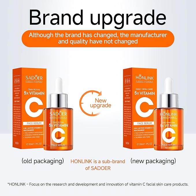 Premium 5X Vitamin C Korea Serum for Face 30ML,Hydrating Faical Essence,Hyaluronic Acid, Centella For Dull Facial Skin,Uneven Tone,Fine Lines,Pores (1 Serum)
