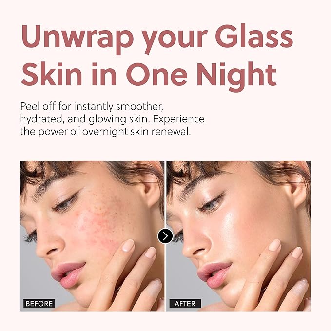 QUIA Overnight Collagen Wrapping Mask – Wake Up with Firmer, Hydrated Skin – Easy Peel-Off Formula – Korean Skincare for Radiance and Elasticity – For All Skin Types, 75ml