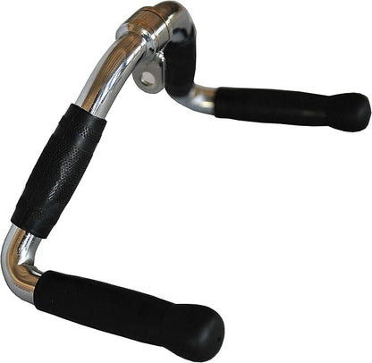 Lat Cable Machine Attachment Curl Pulldown Barbell Revolving Bar, Multi-Exerciser Cable Attachment, Solid Steel Tricep Press Down Bar with Rubber Handgrips & Revolving Hanger