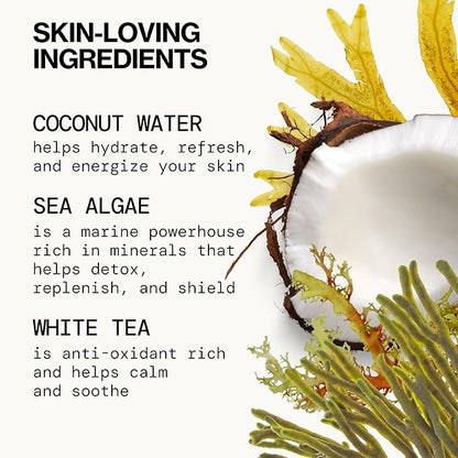 Pacifica Beauty Sea Foam Face Cleanser, Daily Gentle Foaming Face Wash, With Coconut Water + Sea Algae Complex, Removes Makeup, For Combination and Oily Skin, Vegan and Cruelty Free, Clean Skin Care