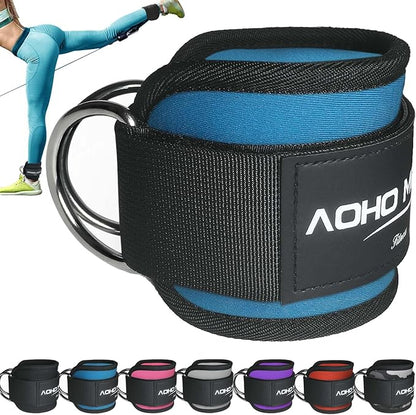 Ankle Strap for Cable Machine Attachments, Gym Accessories for Women and Men, Neoprene Ankle Cuffs for glute Kickback, Leg Workouts ande Booty Hip Abductors Exercise