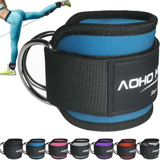Ankle Strap for Cable Machine Attachments, Gym Accessories for Women and Men, Neoprene Ankle Cuffs for glute Kickback, Leg Workouts ande Booty Hip Abductors Exercise