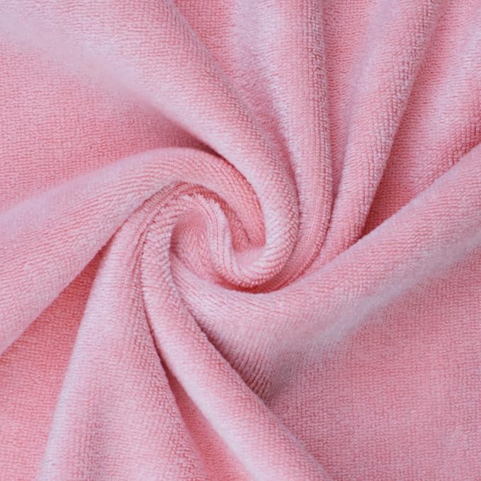 Microfiber Gym Towels Bigger Size Super Soft for Exercise Fitness, Sports, Workout, 380-GSM 15-Inch x 31-Inch Quick-Drying Towels (3 Pack, Pure Pink)