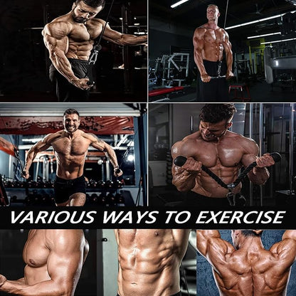 Weight Cable Pulley System Gym Upgraded Fitness LAT and Lift Pulley Attachments Tricep Workout Pulley System with Adjustable Length Cable for Home Gym LAT Pull Down Biceps Curl Tricep Arm Workouts