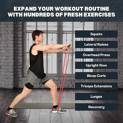 Anchor Gym Resistance Band Bar - Alloy Steel Pilates Bar for Exercise, Workouts, Yoga and Strength Training