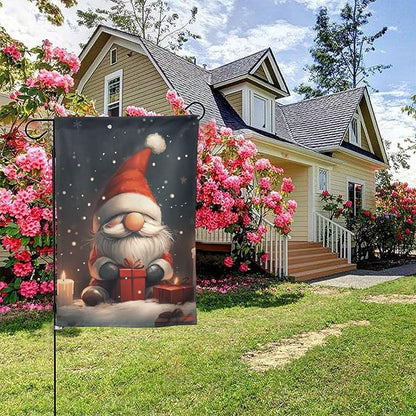 Gnome Garden Flag 12x18 In Double Sided Yard Flags Lawn Sign Decor No Flagstand