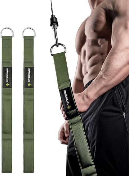 MANUEKLEAR Tricep Rope Cable Attachment Handles, Greater Range of Motion, Tricep Pull Down Rope for Push Downs, Crunches, Facepulls for Professional Gym