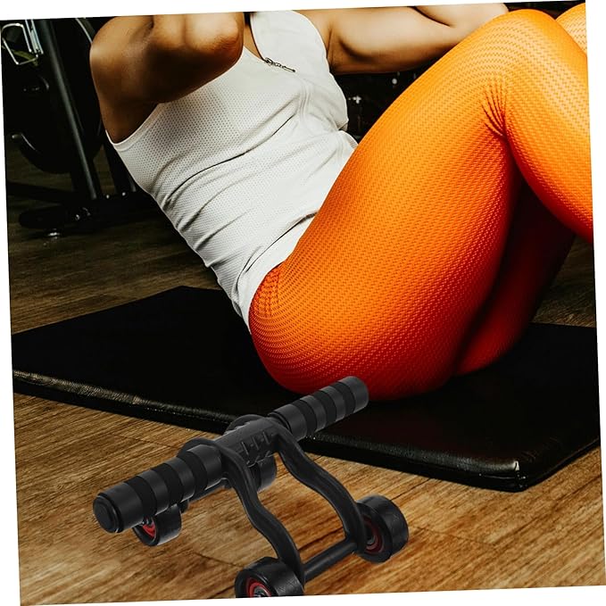 SUPVOX 1PC Abdominal Muscle Exercise Wheel for Home Gym Skid Handle Up to Weight Bearing for Upper Body Workouts Suitable for Beginners to Pros