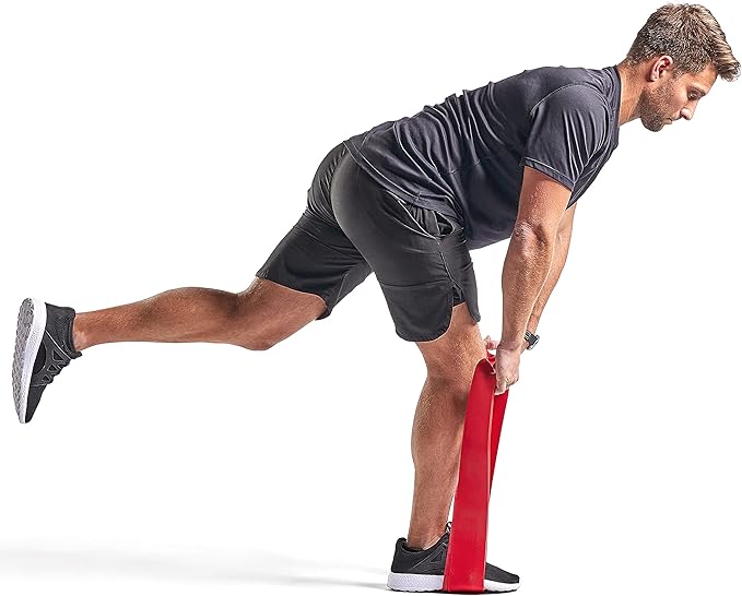 Sunny Health & Fitness Versatile Resistance Bands (Single or Combo Set) for Strength Training, Power Cage, Squat Rack, Home Gym, Body Stretching, Physical Therapy – 100, 140, 160, 180 & 10-75 LB Combo